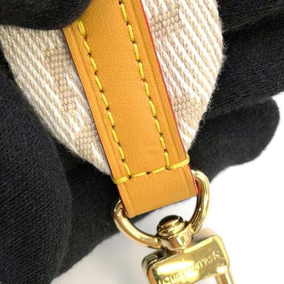 Louis Vuitton Stripe Shoulder Bag Double Phone Pouch LV Nigo - Picture 8 of 11